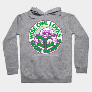 Wise Owl Loves Book Worms Hoodie